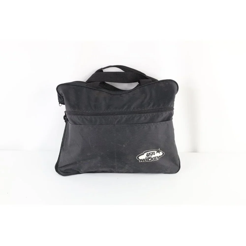 Vintage Distressed Team USA Hockey Olympics Handled Briefcase Messenger Bag
